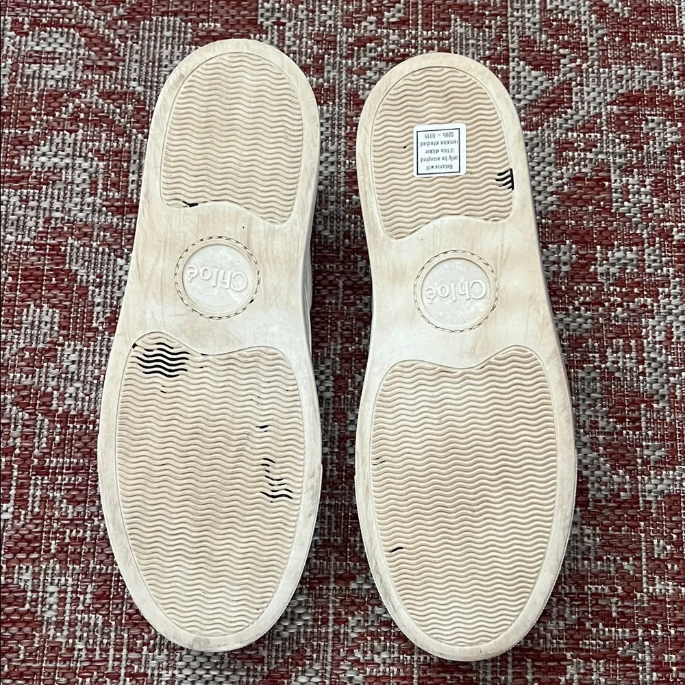 Chloe White Slip-On Sneakers - Picture 7 of 9